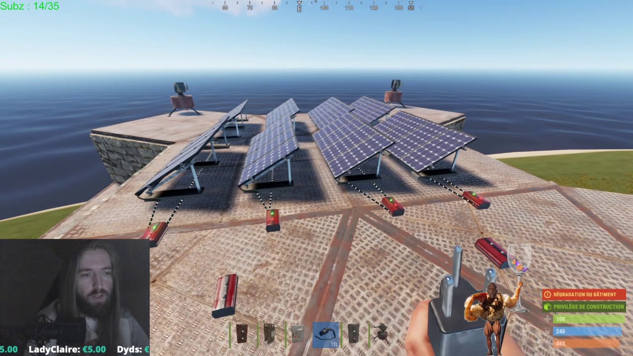 Tuto Rust : Brancher 7 tourelles sur des panneaux solaires.