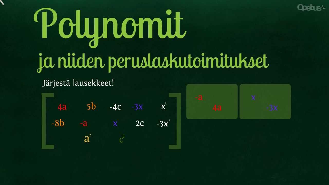MAB1: Polynomi