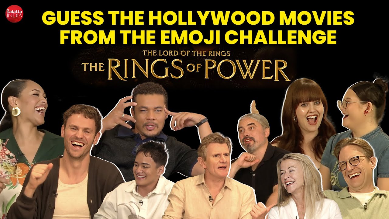 Lord Of the Rings: The Rings Of Power Cast takes the Hollywood Emoji Movie Quiz | Charlie Vickers