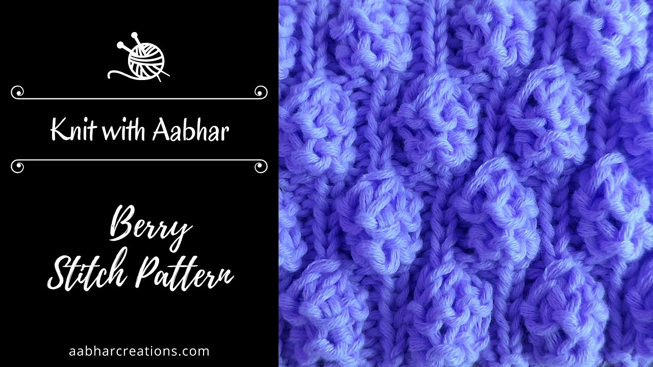 Berry Stitch Knitting Pattern