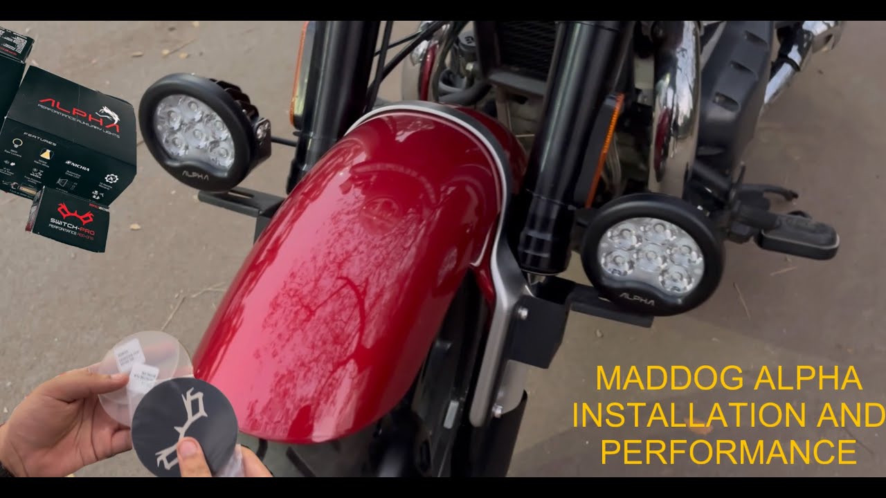 MADDOG ALPHA Lights Installation on Super Meteor 650 | Best Fog Lights for your Bike or Car |