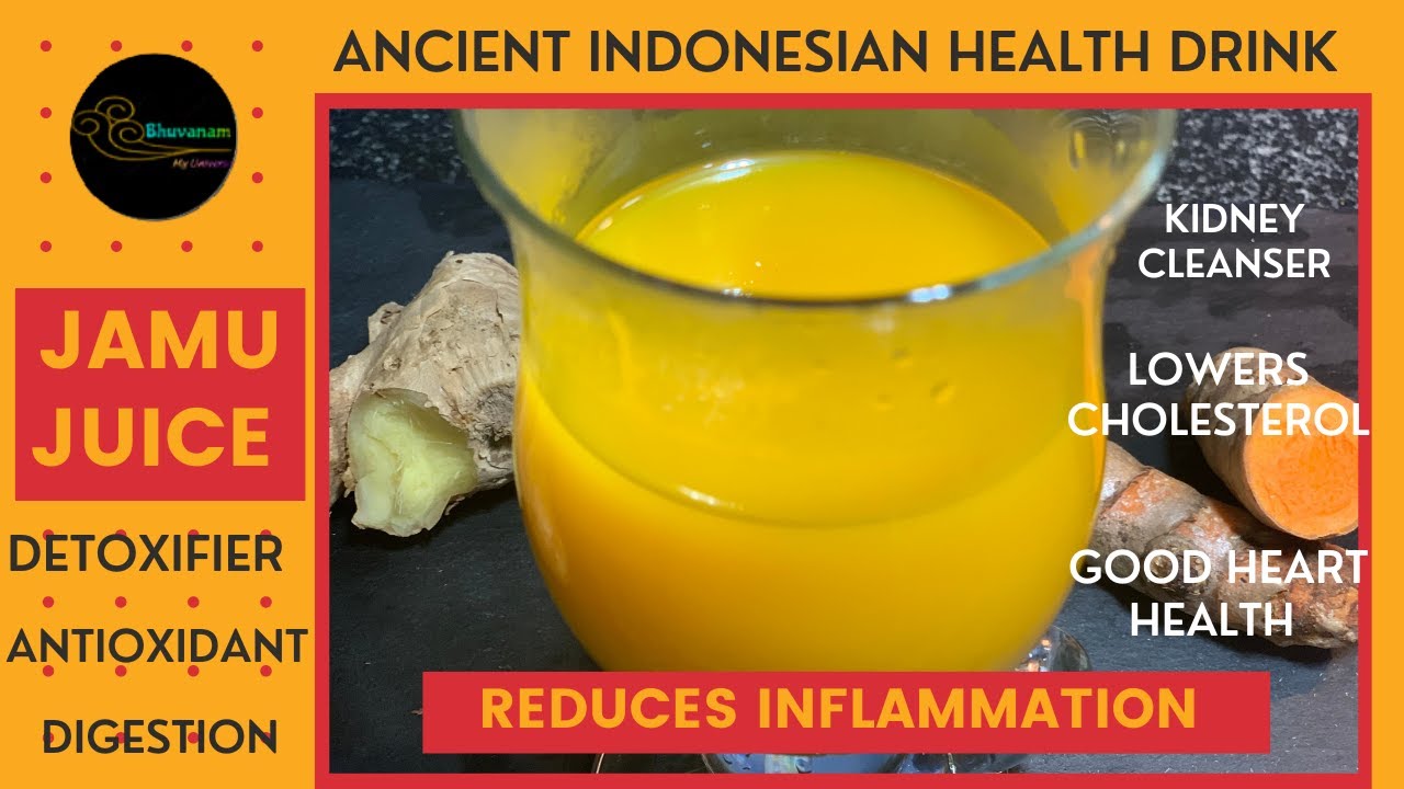 Jamu Juice I Turmeric Herbal health drink I Ancient Indonesian beauty tonic I How to make Jamu Juice