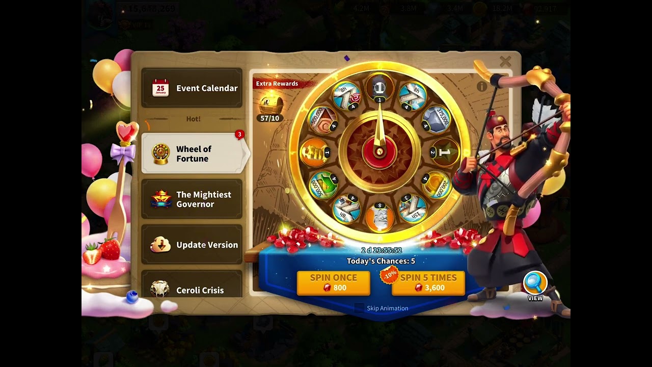 Spinning YSG wheel for the first time + Upgrading his skills (102 days old)