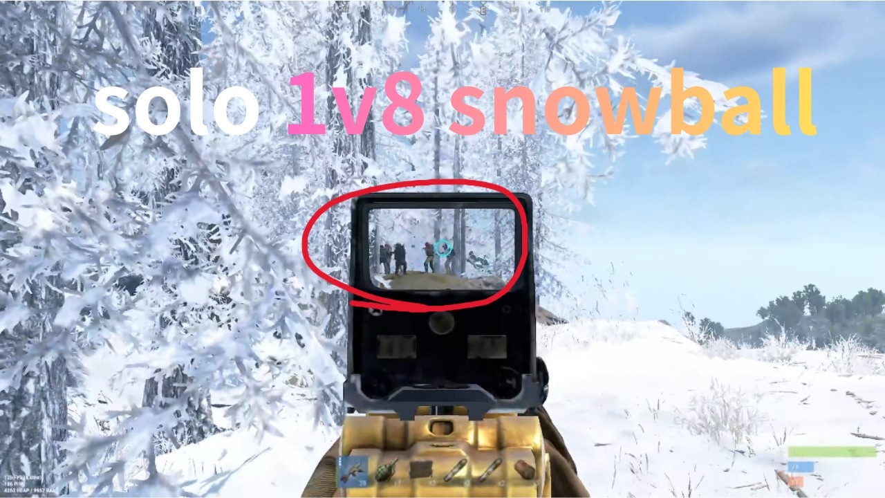 SOLO SNOWBALL + RAID DEFENCE - Vanilla Rust