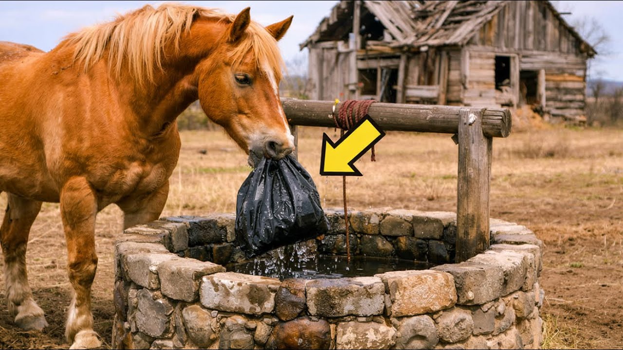 UM CAVALO ENCONTROU ISSO EM UM POÇO DE FAZENDA ABANDONADA… MAS AO ABRIR, TODOS FICAM EM CHOQUE