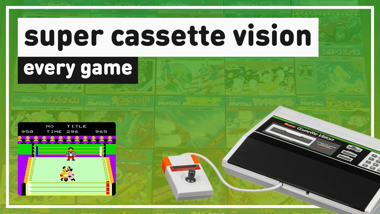 All 30 Super Cassette Vision Games Ever (Obscure 8-Bit Console)