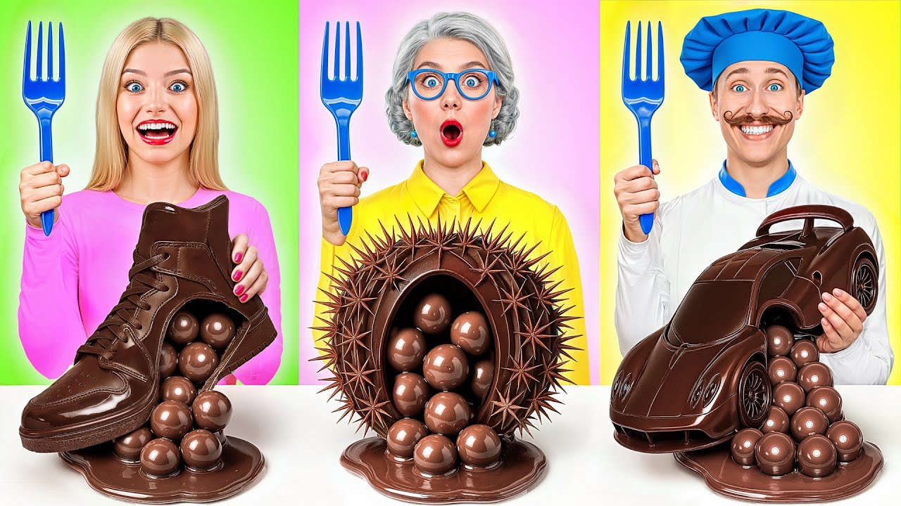 Кулинарный Челлендж: Я против Бабушки | Потрясающие Рецепты с Едой от Candy DO