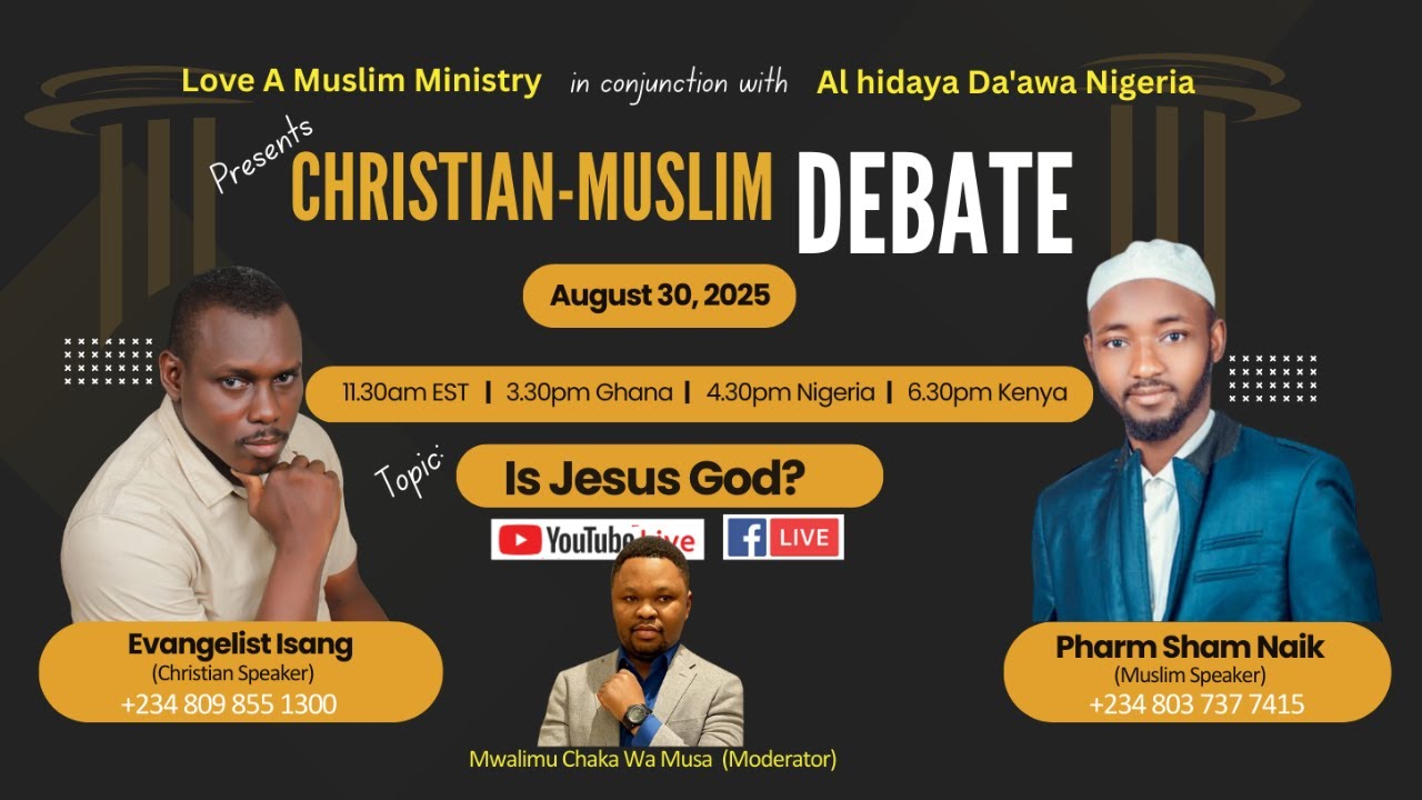 🔴 Evang. Isang & Sham Naik Debate: IS JESUS GOD?