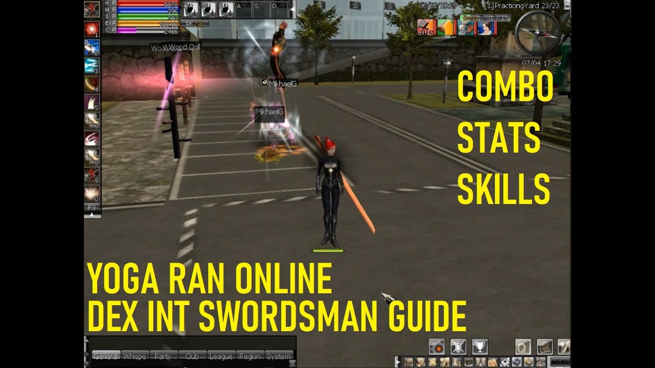 YOGA RAN ONLINE | DEX INT SWORDIE GUIDE