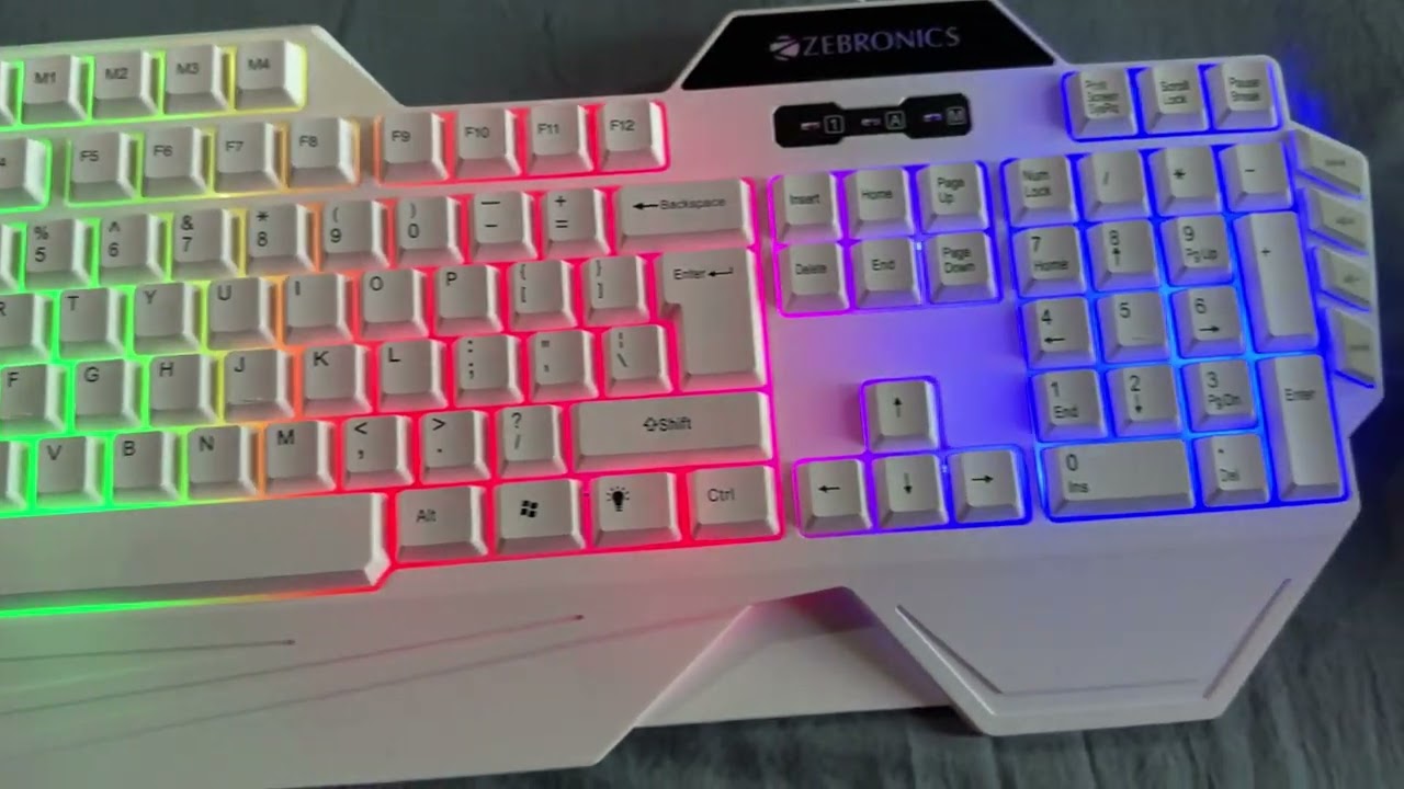 ZEBRONICS OPTIMUS Gaming Keyboard & Mouse|| Clicking Sound ASMR Video