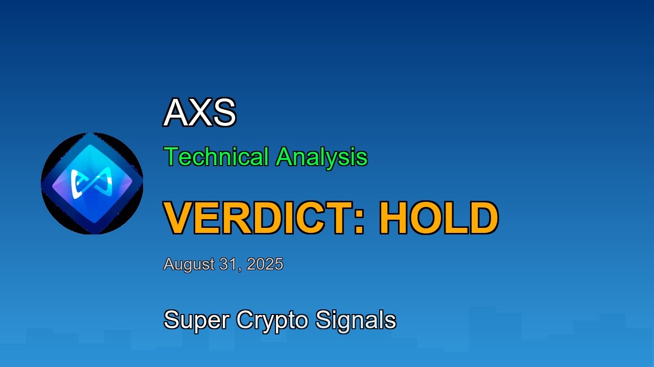 AXS (AXSUSDT) Signal | Buy or Sell | AXS Technical Analysis August 31, 2025