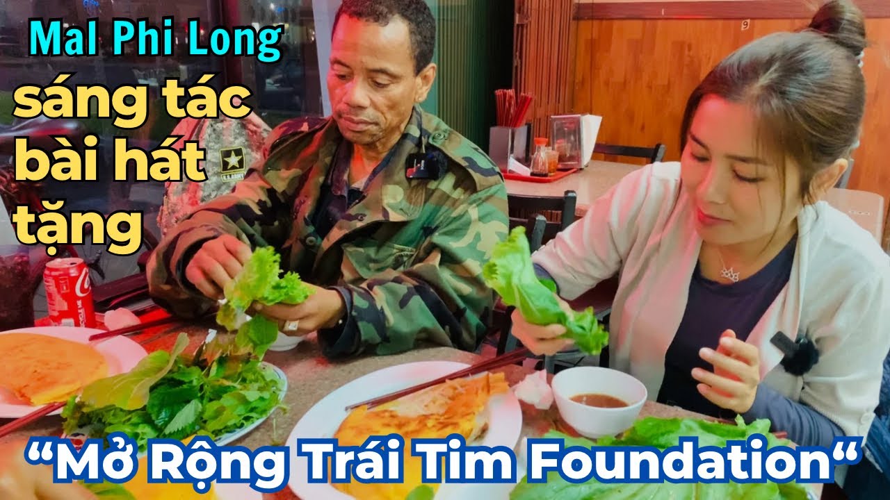 Mời anh Phi Long ăn bánh xèo nhờ sáng tác bài hát 