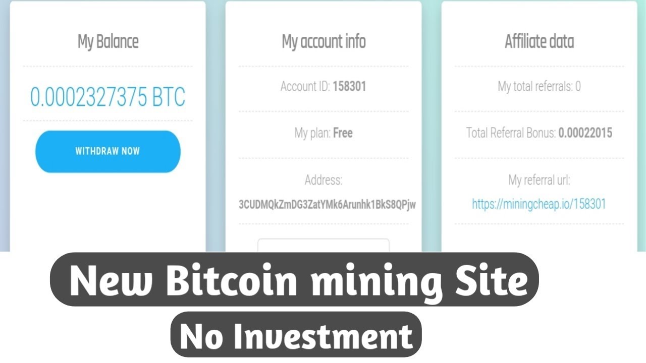 Free Bitcoin Cloud Mining site 2020 Bonus 0.0002btc ।। No Investment