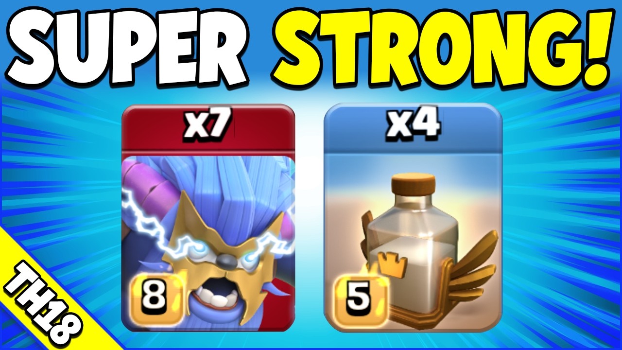 Strongest TH18 Attack Strategy i've EVER USED! (Clash of Clans)