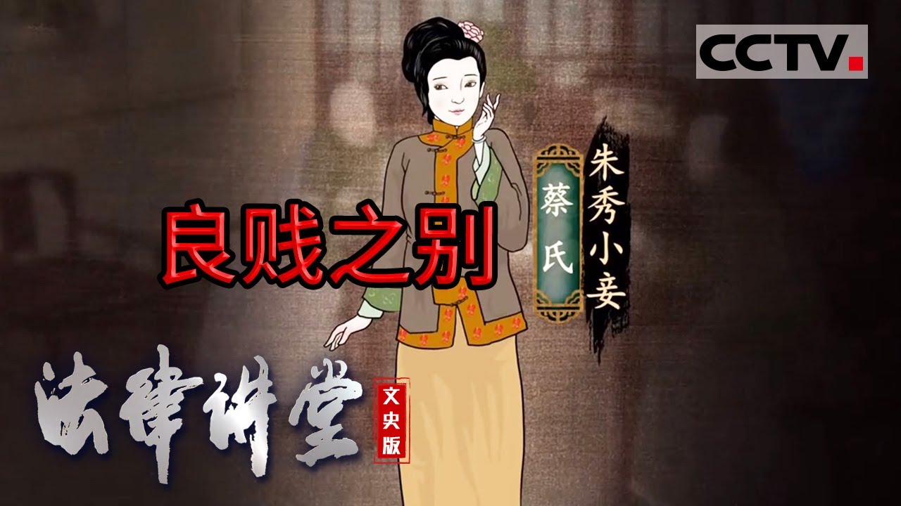 《法律讲堂(文史版)》古代法律对待良贱阶层有何差异？20231213 | CCTV社会与法