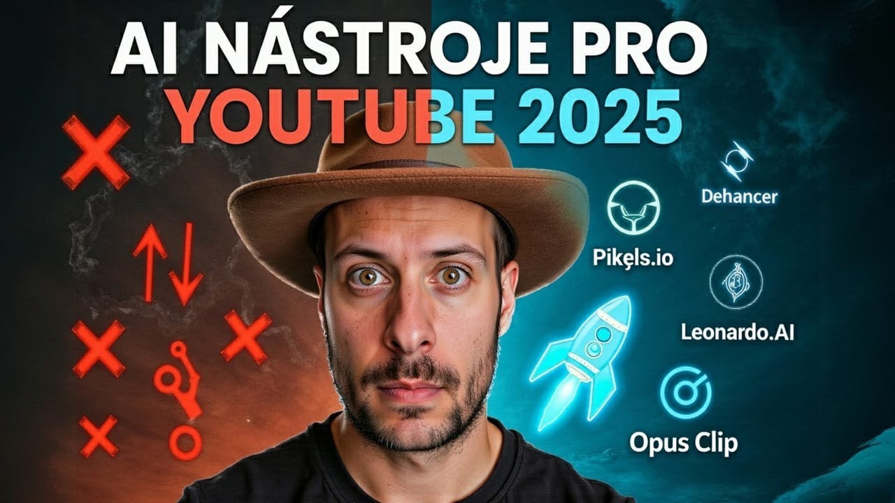 TOP AI NÁSTROJE PRO YOUTUBE 2025 🚀 | Jak ušetřit čas a posunout videa na další level