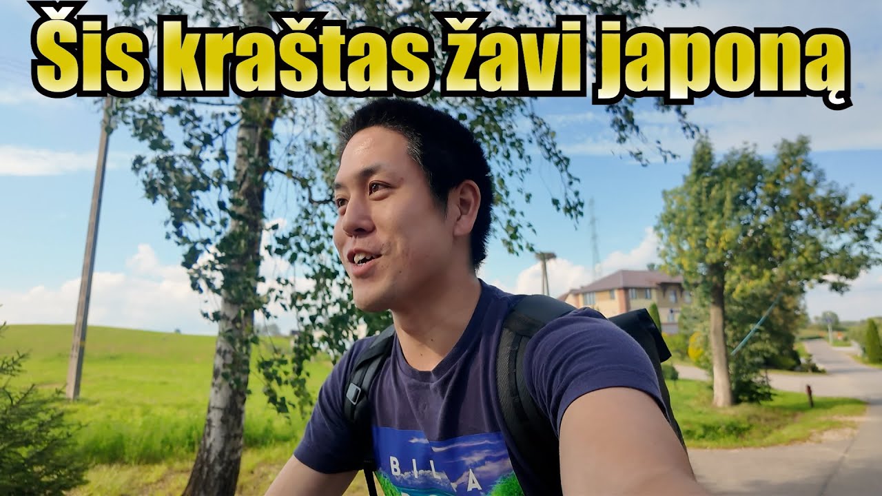 Japonas keliauja dviračiu po Suvalkų koridorių, travel around the Suwalki Gap