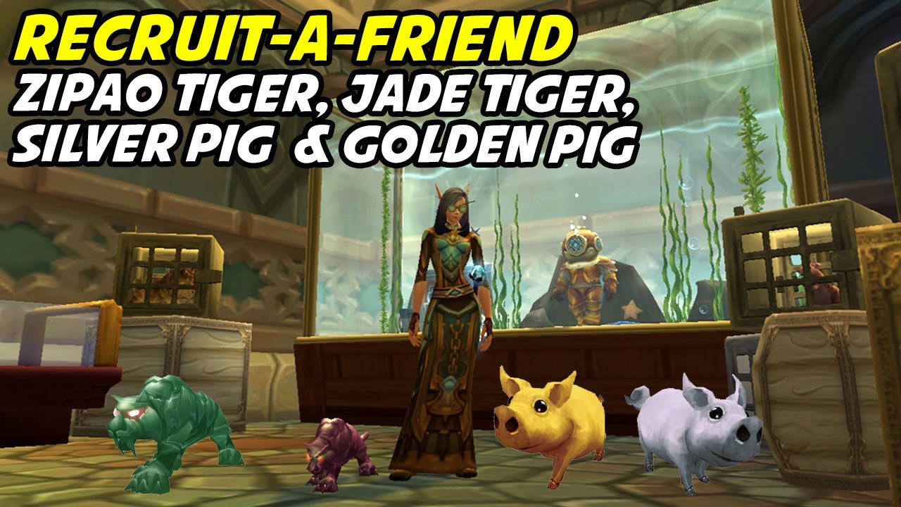 Recruit A Friend Pets - animations and pet battles