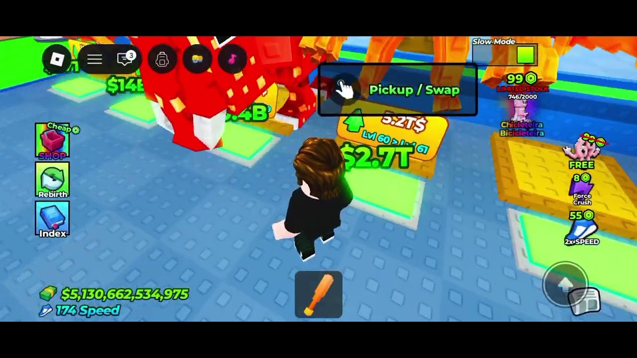 I Spend 90.000 For STRONGEST for Escape Getting Crushed for BRAINROTS Roblox