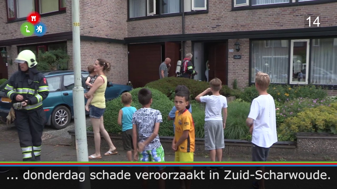 Onweer zorgt voor schade en overlast in Zuid-Scharwoude