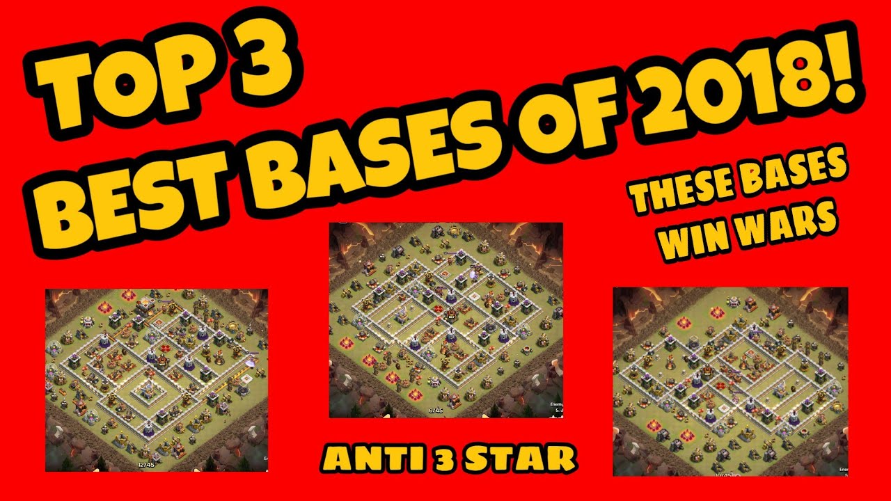 TOP 3 TH11 WAR BASES OF 2018! ANTI 3 STAR / ANTI EVERYTHING