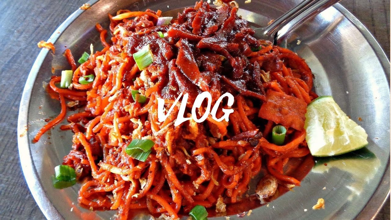 [Vlog] Eating Penang Famous Mee Sotong Hameed Pata