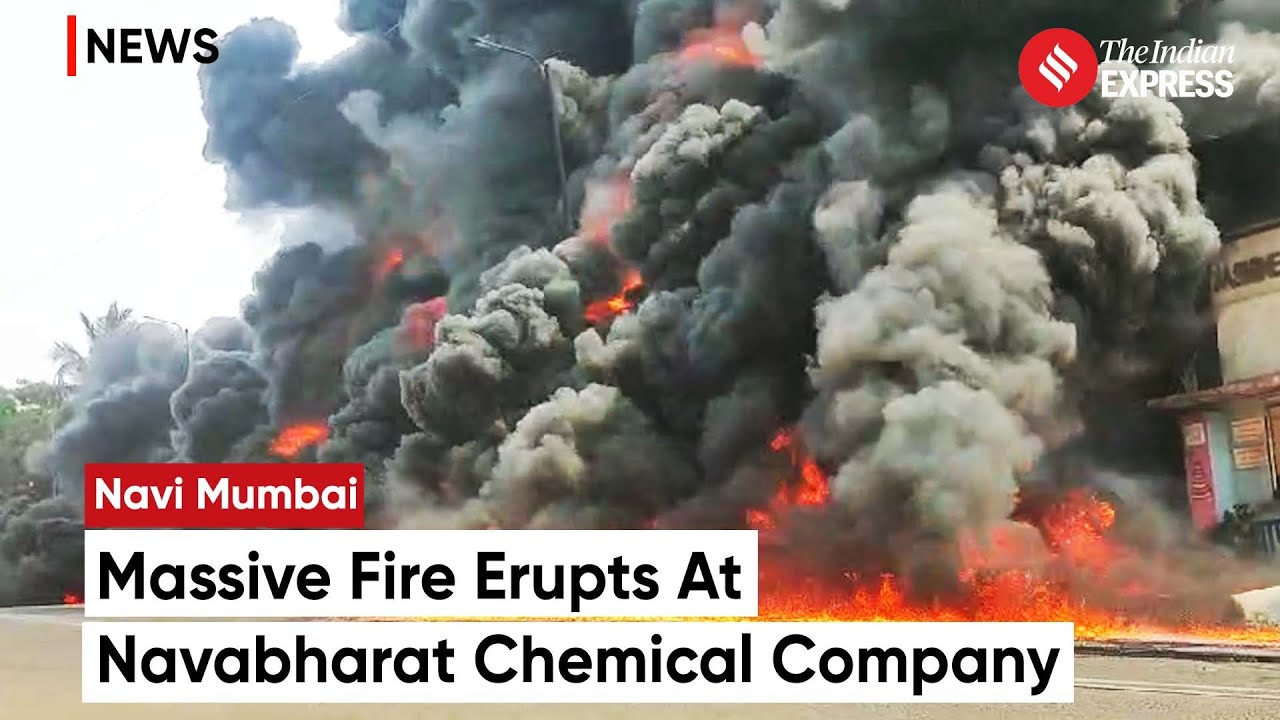 Mumbai Fire: Massive Fire Engulfs Chemical Company In MIDC Pawane, Navi Mumbai