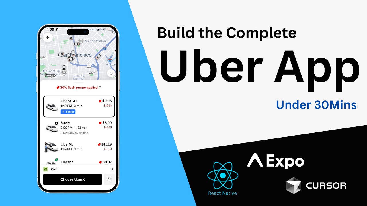 Let's build a Uber Clone App with React Native and Expo (AI, Cursor, Gemini)