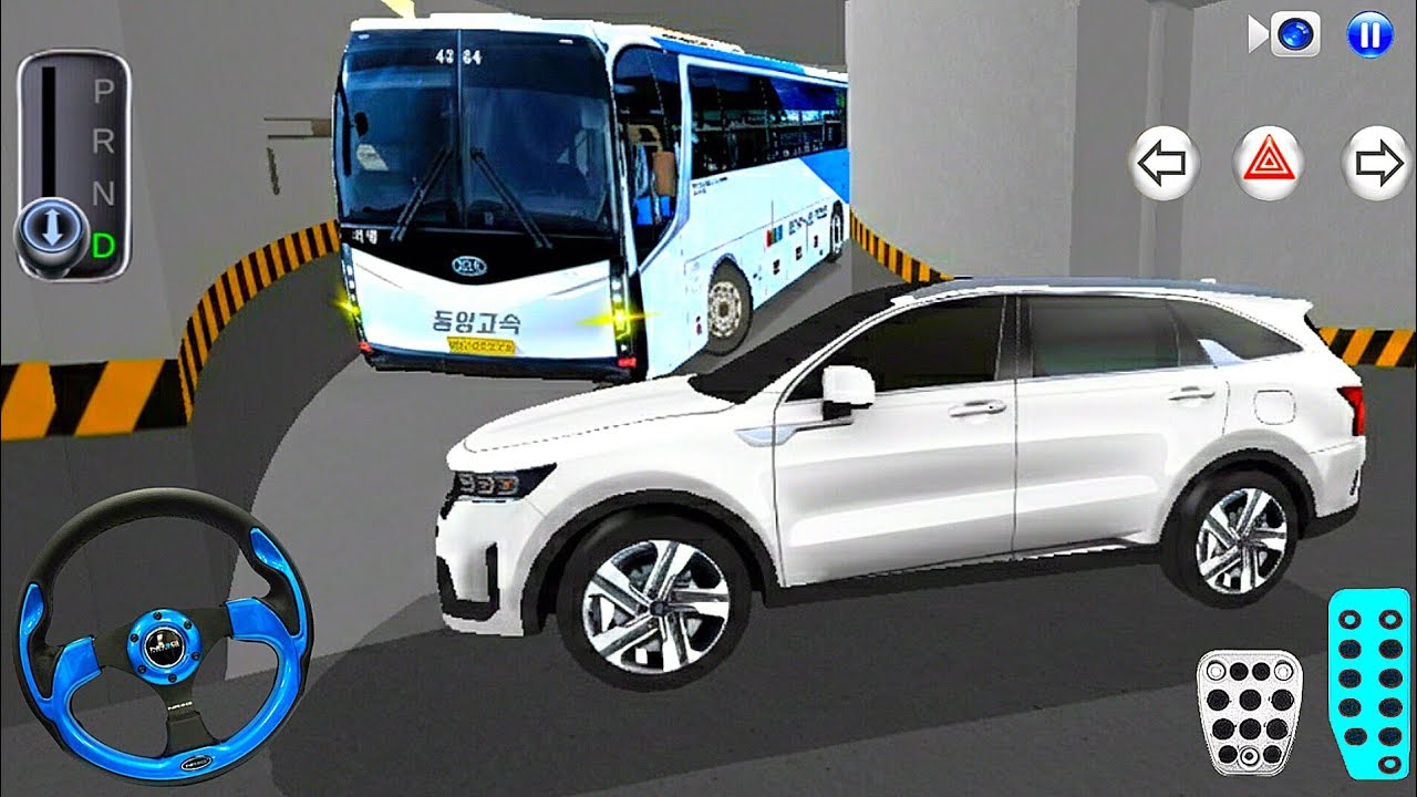 New Express Bus Vs Sorento Car Parking - 3D Driving Class 2026 - 3D Driving Class Game - Car Game