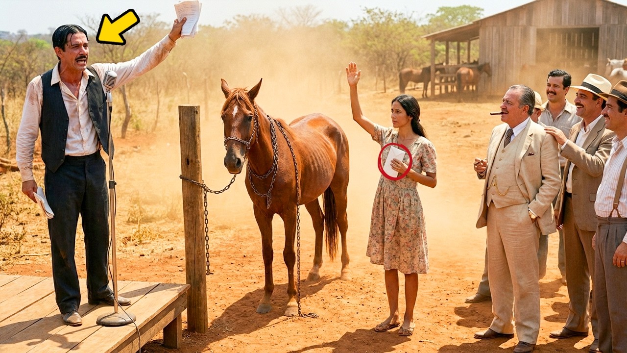 Um cavalo selvagem é rejeitado em um leilão, uma jovem o compra e transforma em campeão… então…