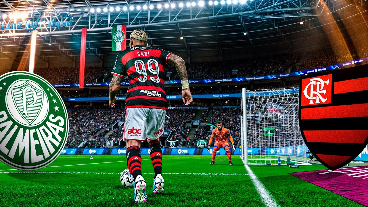 OITAVAS DE FINAL LIBERTADORES, FLAMENGO vs PALMEIRAS, A DECISÃO! - PES 2024 - MASTER LEAGUE #13
