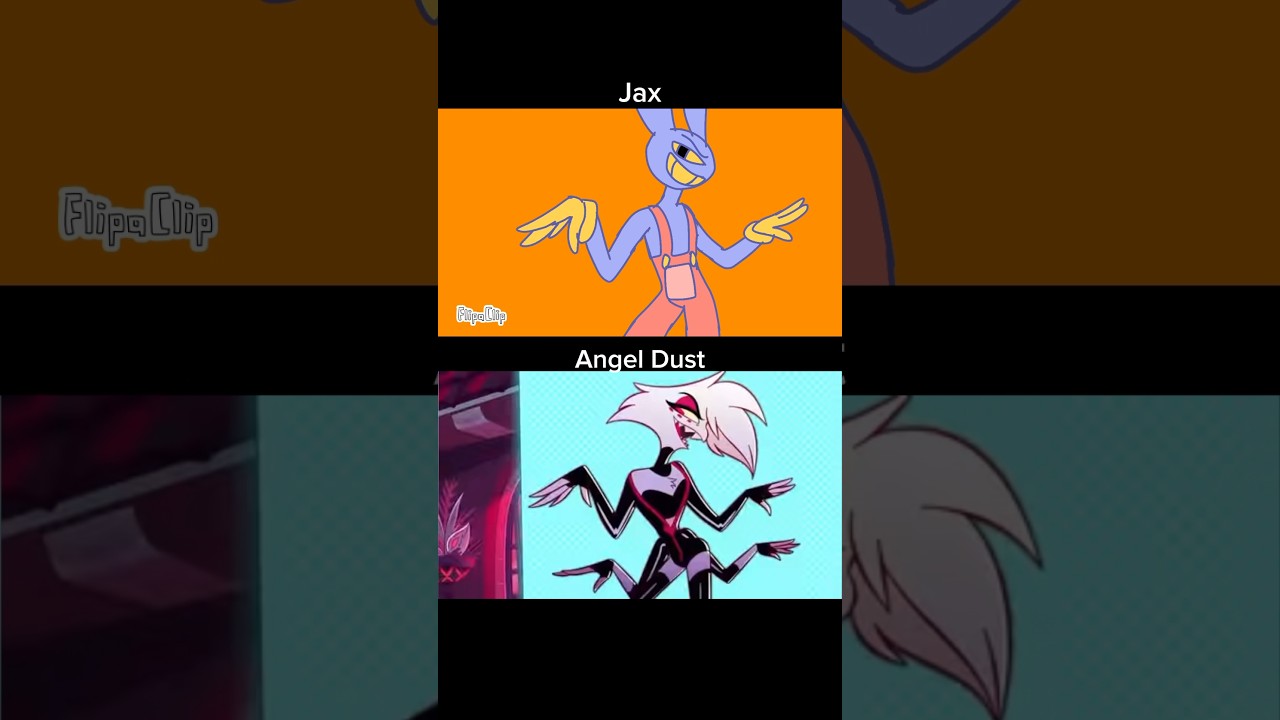 Comparison// Jax and Angel Dust// Poison// #animation #hazbinhotel #tadc #jax #angeldust