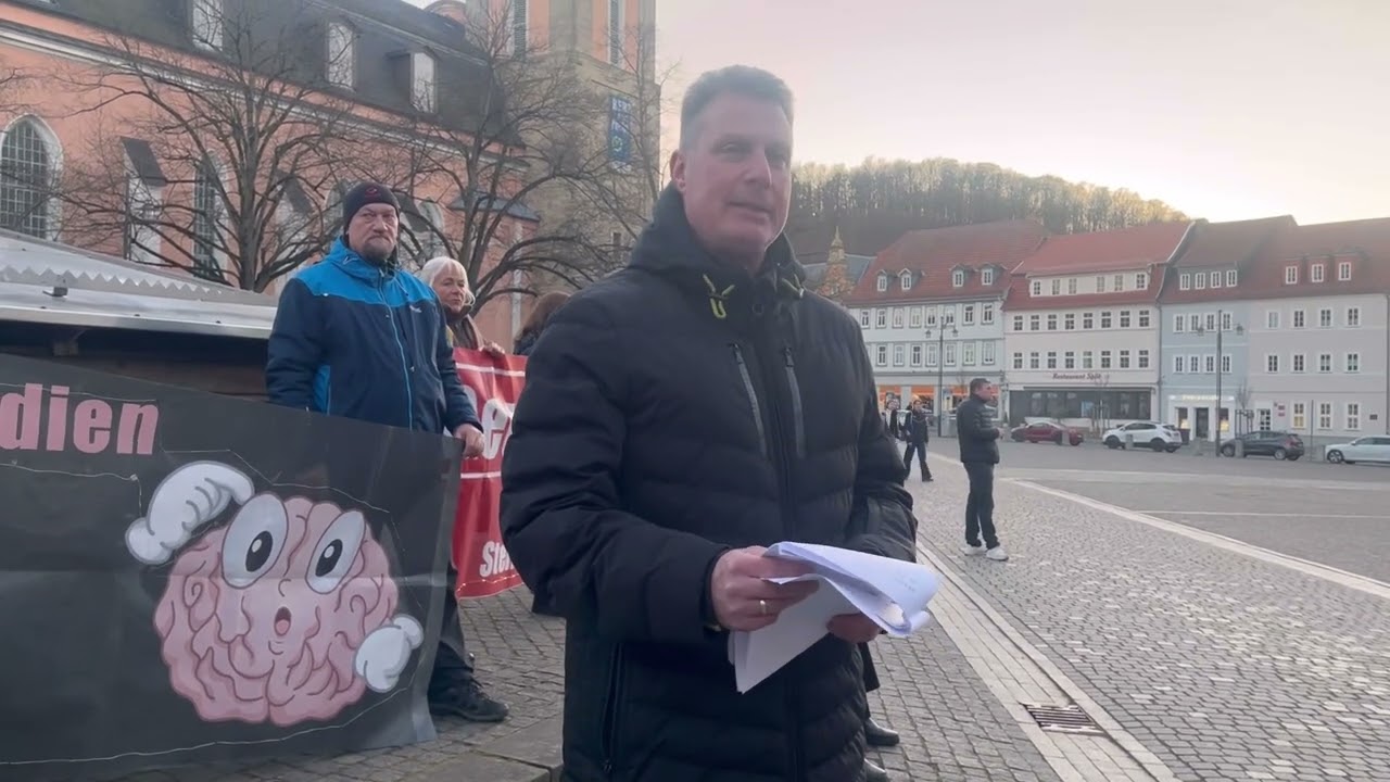 Der Betrug am W&auml;hler! Rede von Ren&eacute; zum Eisenacher Montagsprotest am 17.03.25