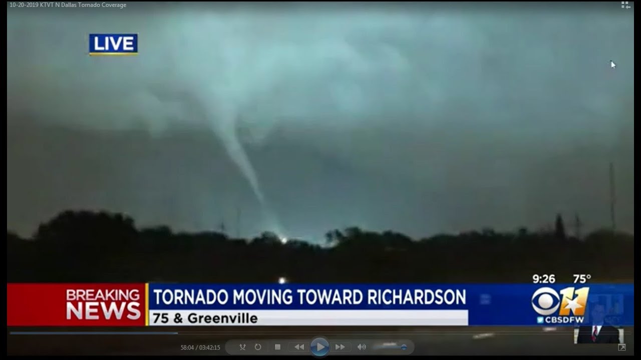 10-20-2019 KTVT North Dallas Tornado/Severe Wx Coverage