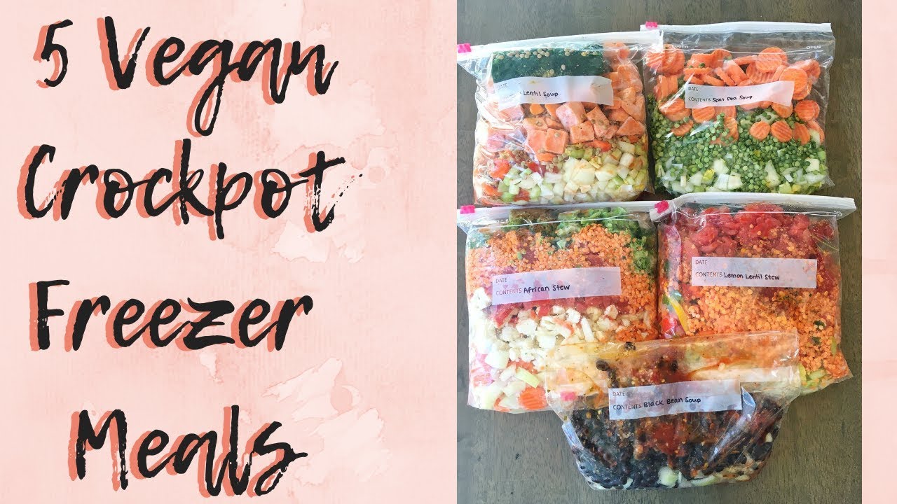 5 Easy Vegan Freezer Crockpot Recipes | Free Ebook Download