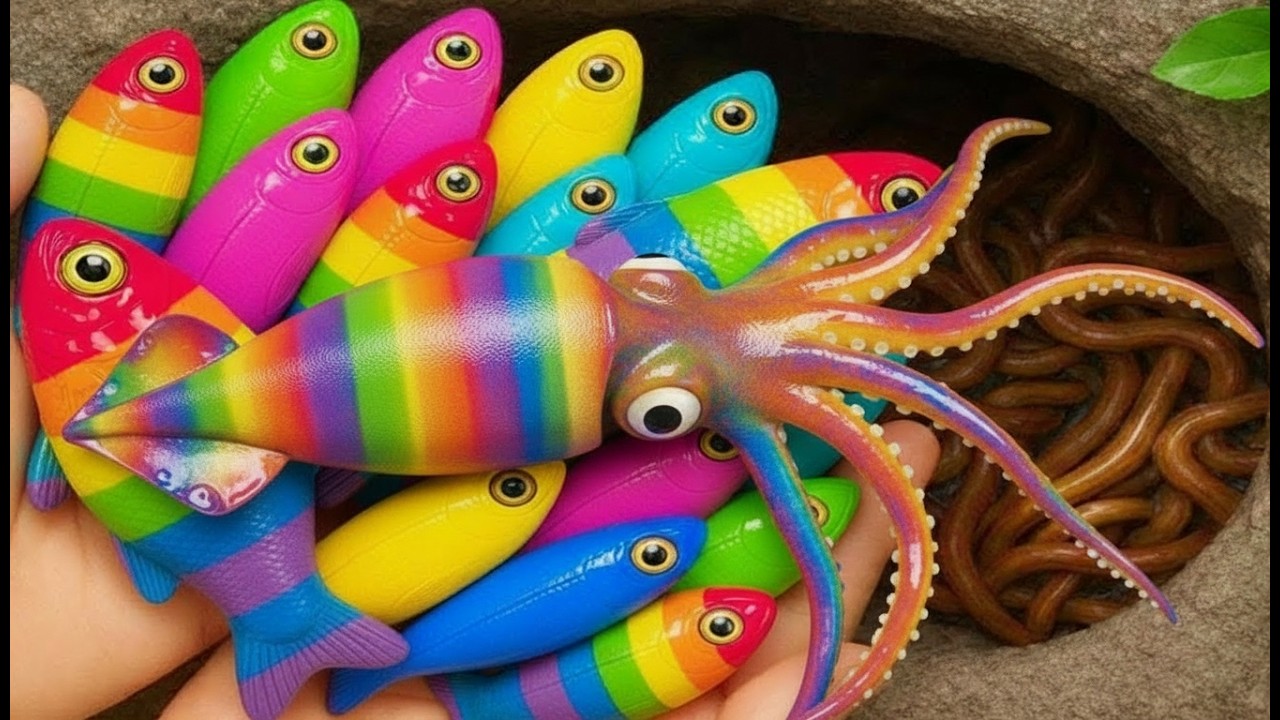 Catch Beautiful Aquarium Fish in Giant Colorful Egg, Baby Turtle, Molly Fish, Pencil Fish, Eel, Carp