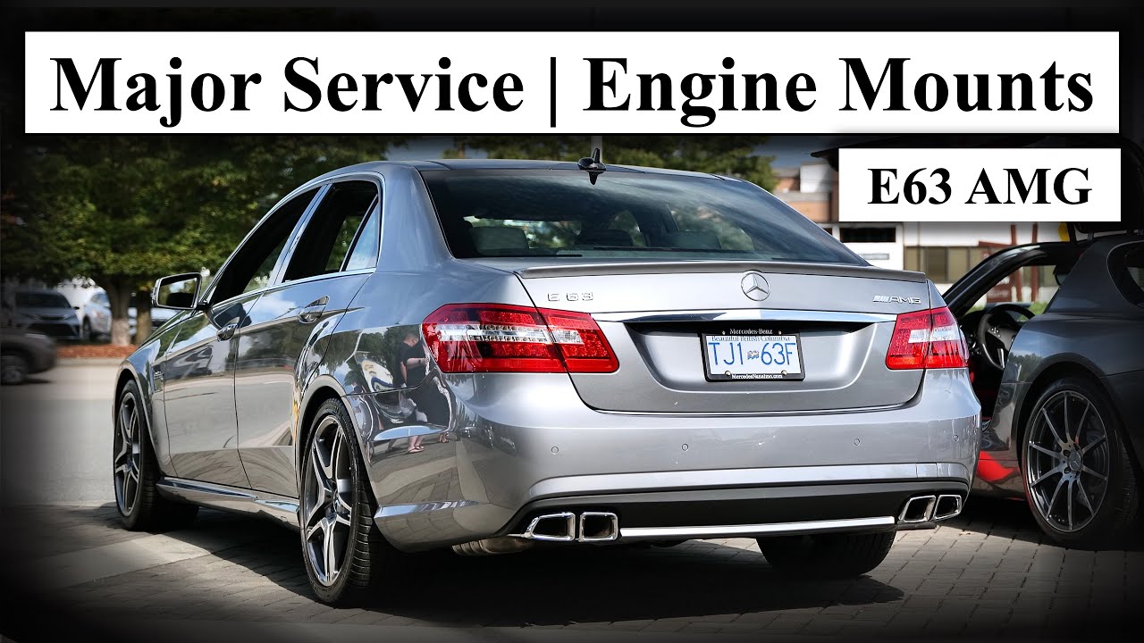 Ремонт E63 AMG W212 | Утечки масла и опоры двигателя
