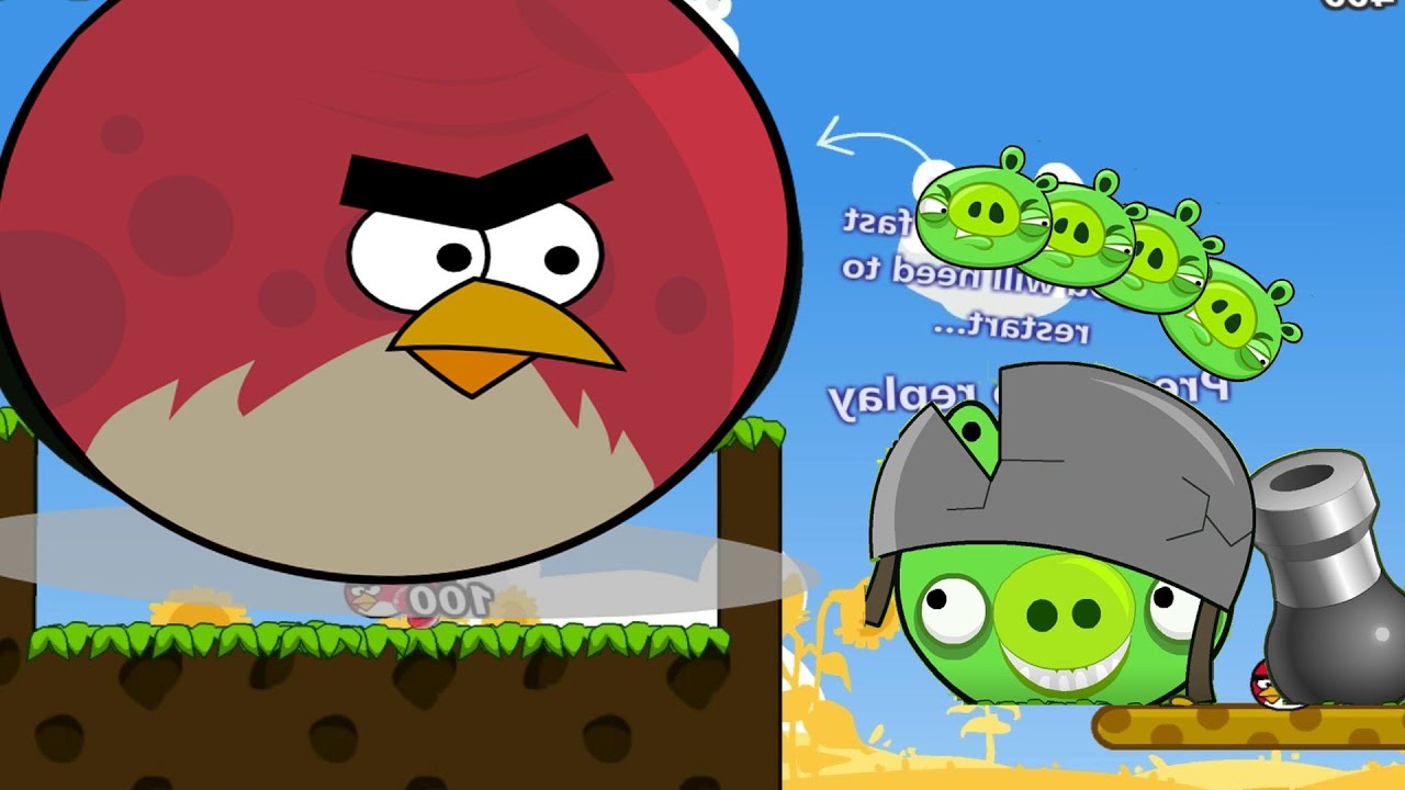 Angry Birds Cannon 3 - GIANT BIRD FORCE OUT HUGE PIGGIES TO RESCUE GIRLFRIEND!