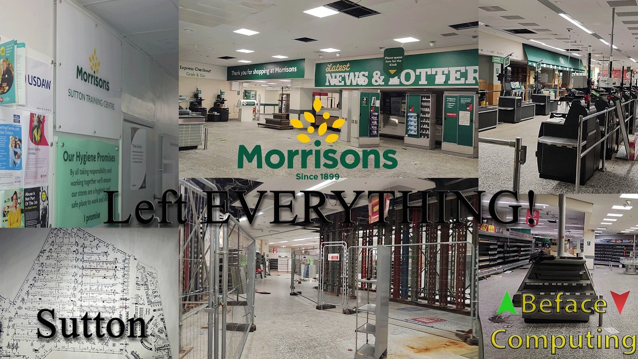 Заброшенный Morrisons в Саттоне: внутри закрытого супермаркета