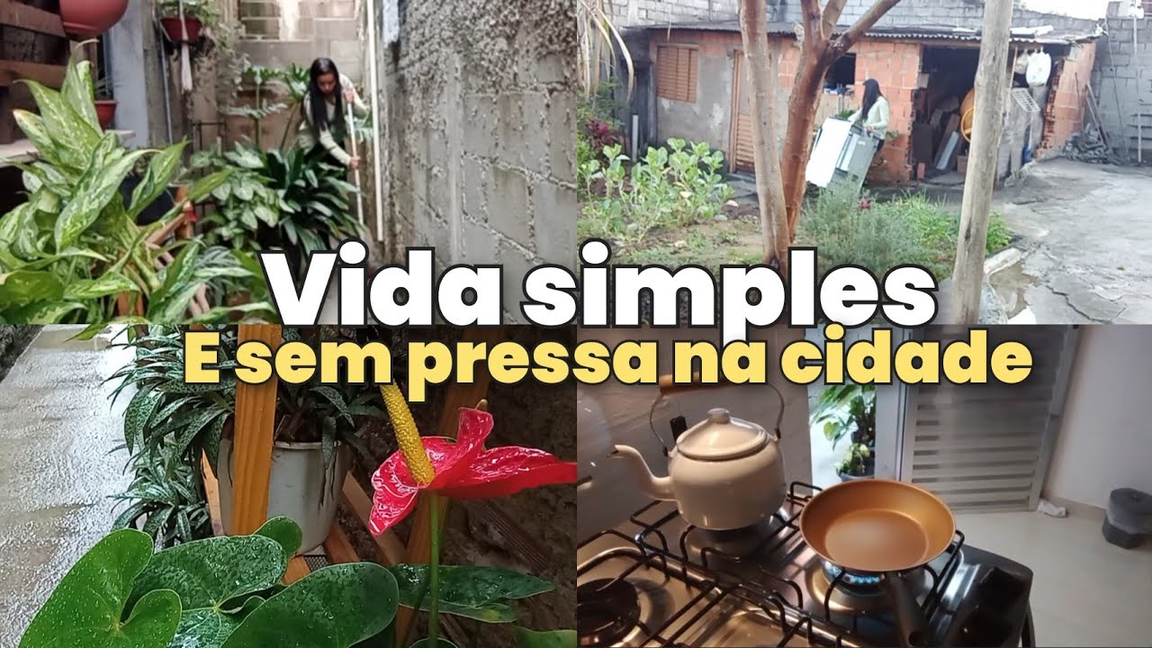 VLOG✨ VIDA SIMPLES E CALMA NA CIDADE/ NOSSA ROTINA EM UM DIA COM CHUVA