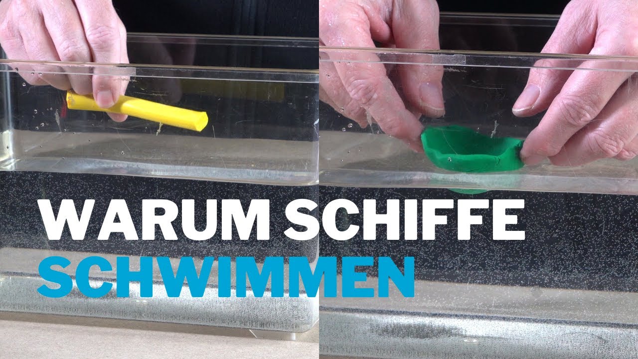 Warum können Schiffe aus Stahl schwimmen? Schwimmen und Sinken Experiment #2 für die Kita
