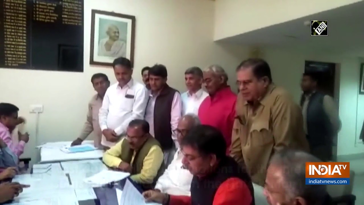 BJP leader Rajendra Gehlot files nomination for Rajya Sabha polls