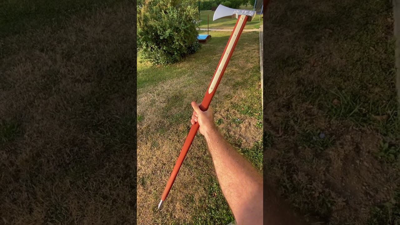 Handmade Slovak traditional shepheard’s axe Valaška 
