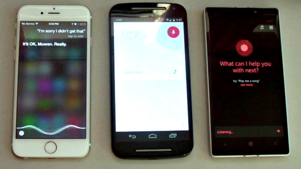 Cortana против Siri против Google Now — Битва виртуальных помощников!