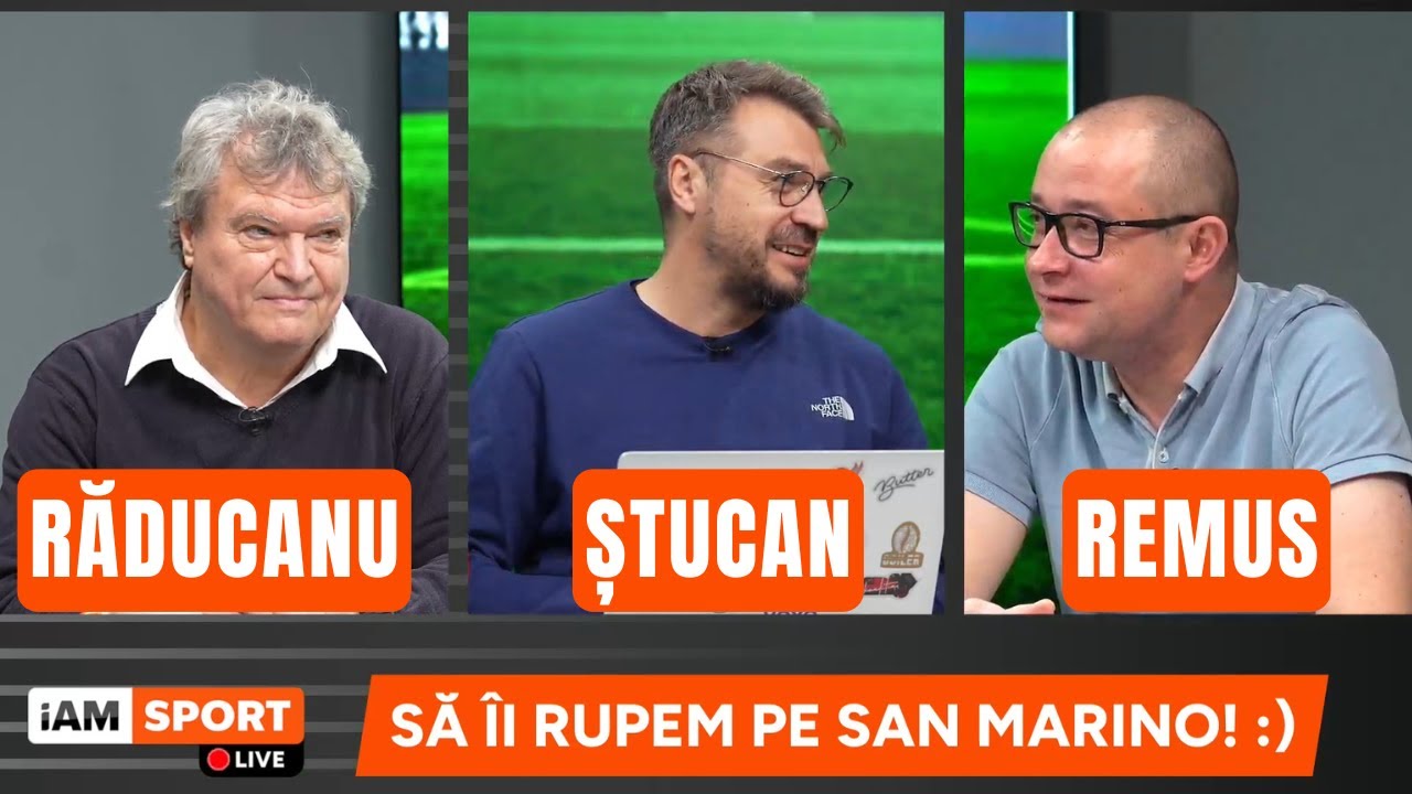 iAMsport LIVE - 18 Noiembrie | Să &icirc;i rupem pe San Marino! :) Ștucan x Remus x Răducanu