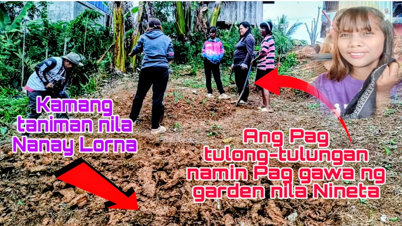 Pag gawa namin ng kamang taniman sa bakuran nila Nanay#garden ni nineta😊#onyotteamvlog 