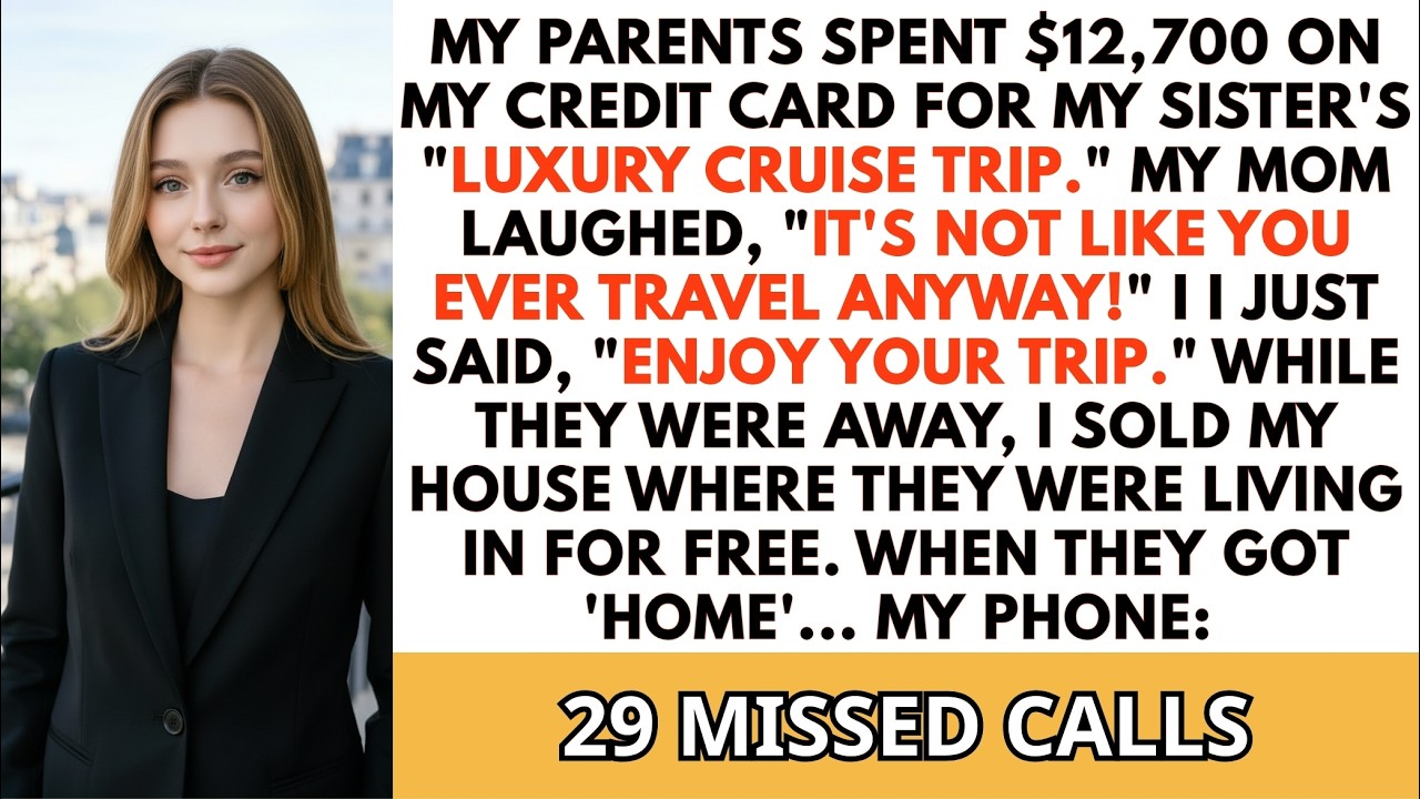 They Charged $12,700 On My Card For My Sister’s Luxury Trip, So I Sold My House Where They Lived In…
