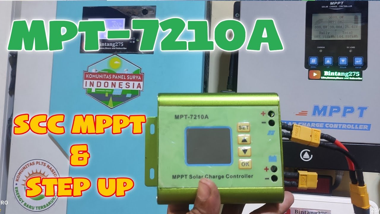 DIGITAL REGULATOR STEP UP DC TO DC [ MPPT ] Solar Charge Controller  - MPT-7210A