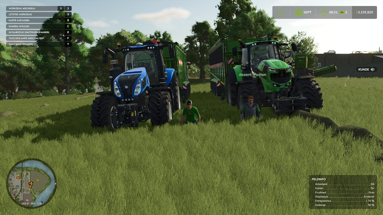 Farming Simulator 25 Gras einsammeln und Gülle transportieren