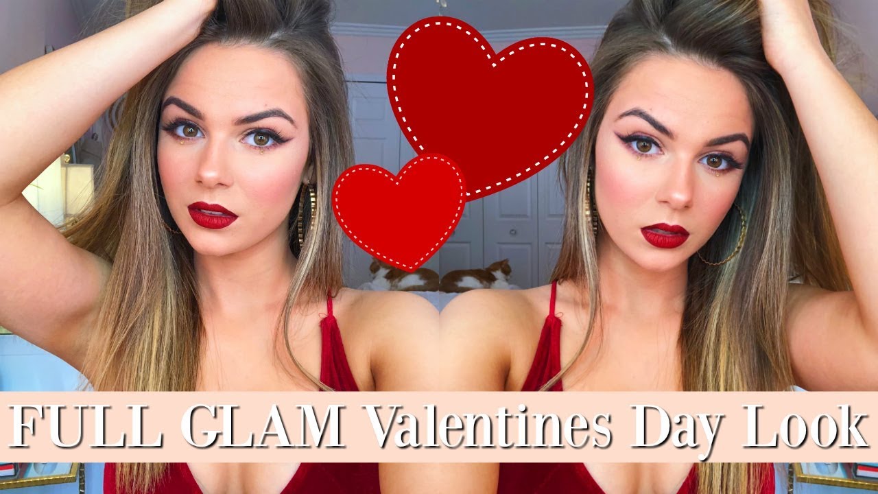 EXTRA AF VALENTINES DAY MAKEUP LOOK - EJB